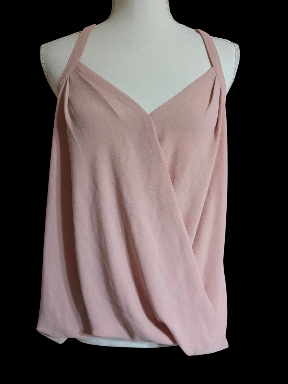 Blush Pink Draped Tank Top